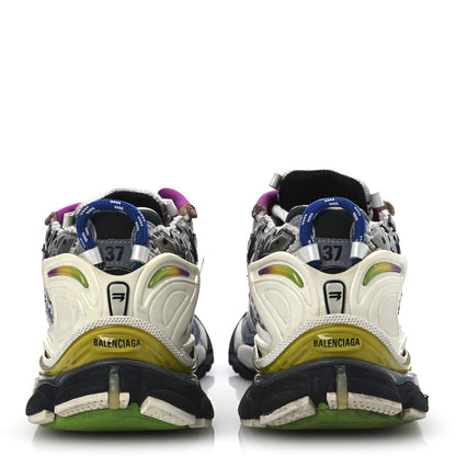 Balenciaga Mesh Rubber Womens Runner Sneakers 37 Multicolor 6 of 16