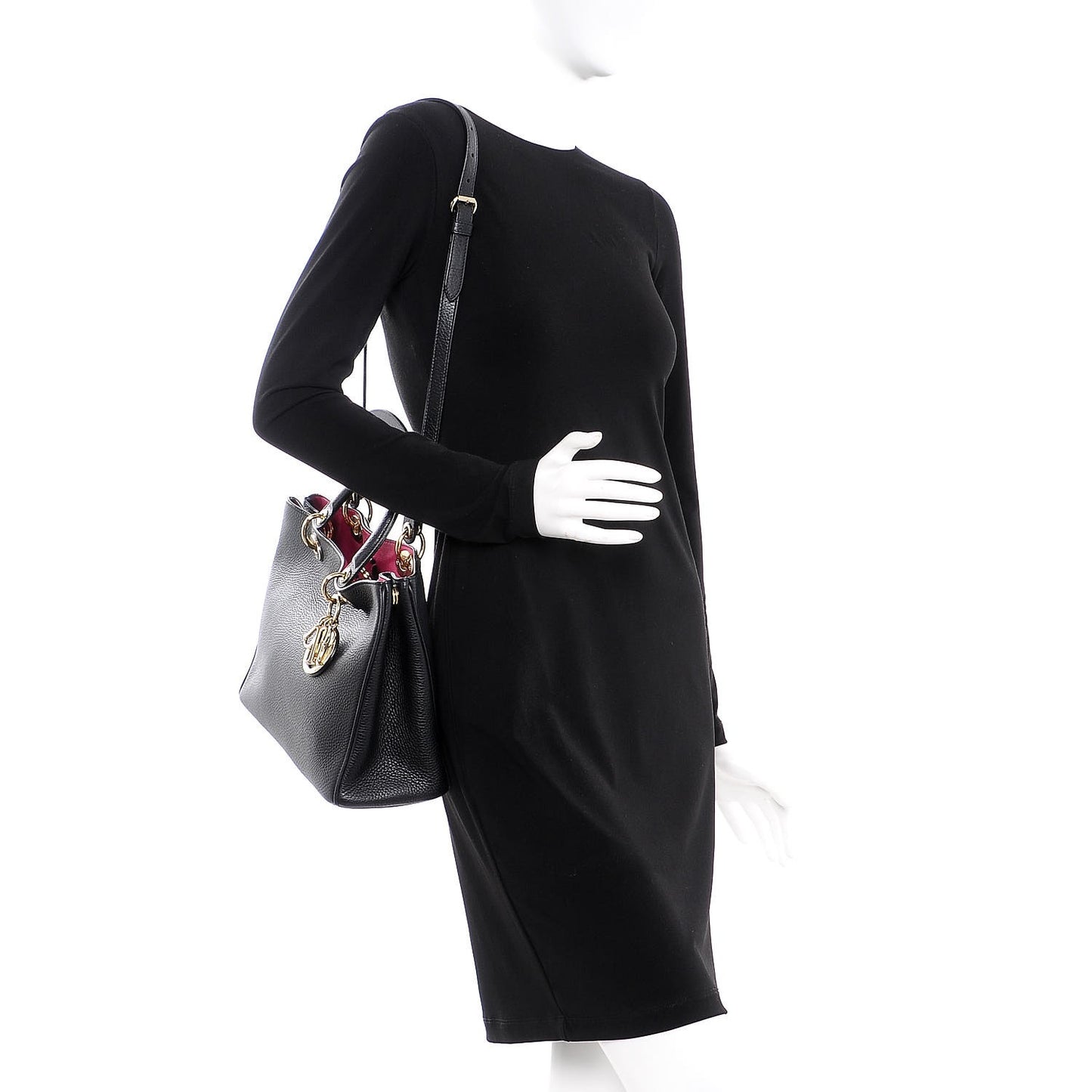Bullcalf Medium Diorissimo Tote Black Rose Indien