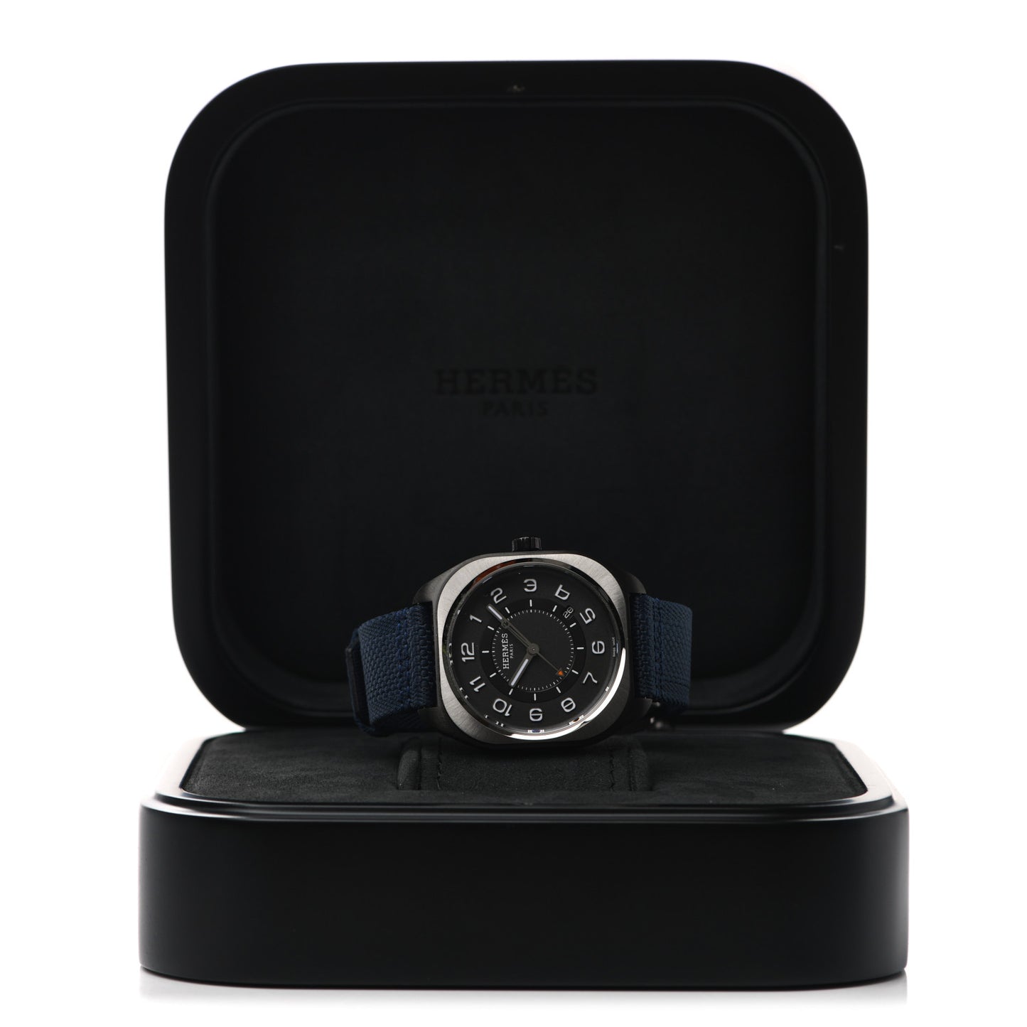 DLC Coated Titanium Nylon 39mm H08 Automatic Watch Bleu Abysse