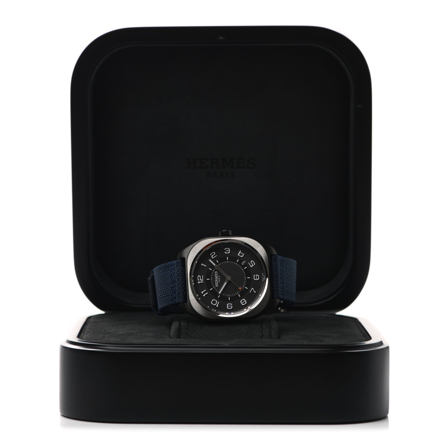 Hermes DLC Coated Titanium Nylon 39mm H08 Automatic Watch Bleu Abysse 7 of 7