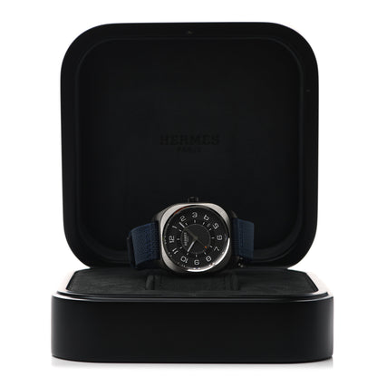 Hermes DLC Coated Titanium Nylon 39mm H08 Automatic Watch Bleu Abysse 7 of 7
