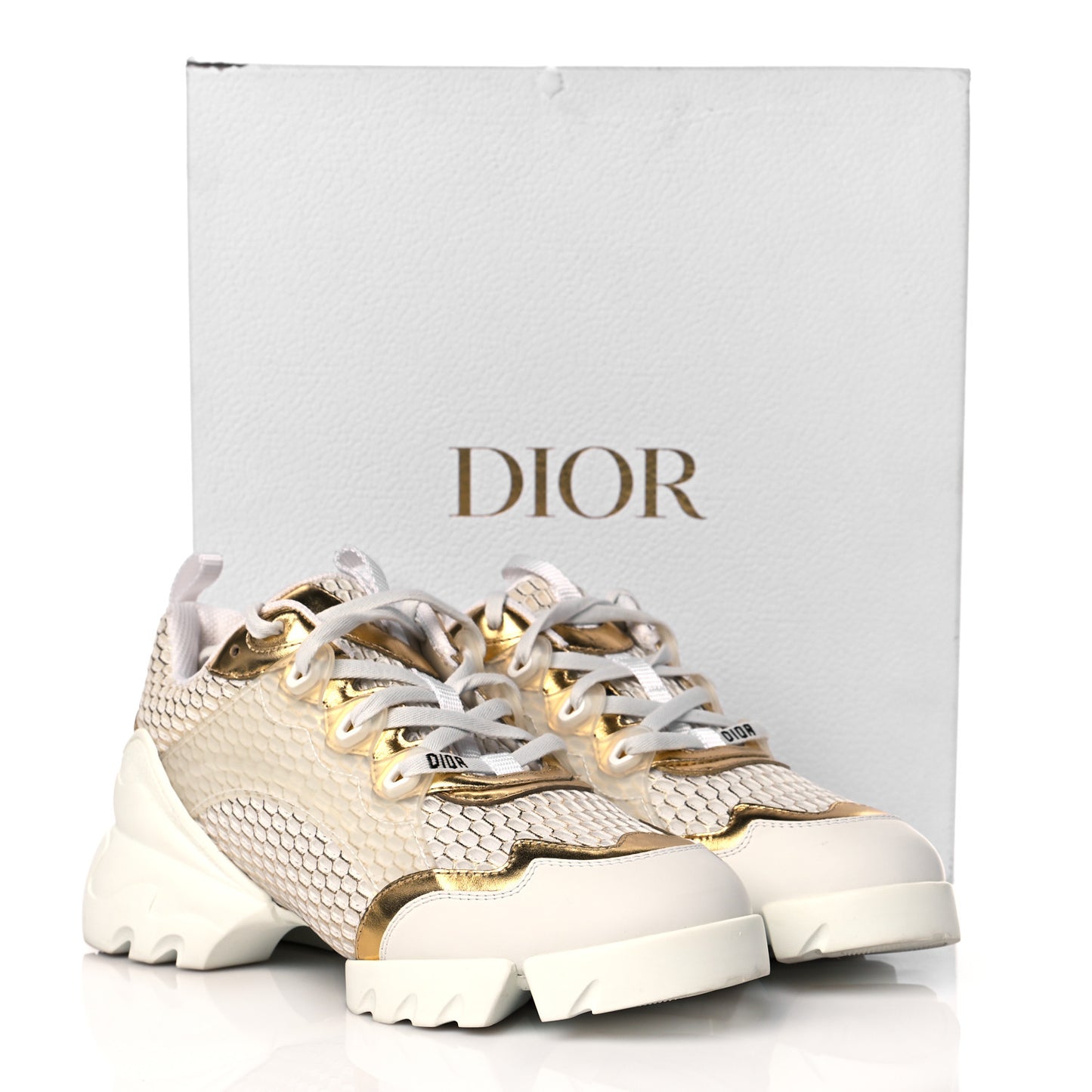 Mesh D-Connect Sneakers 39 Gold