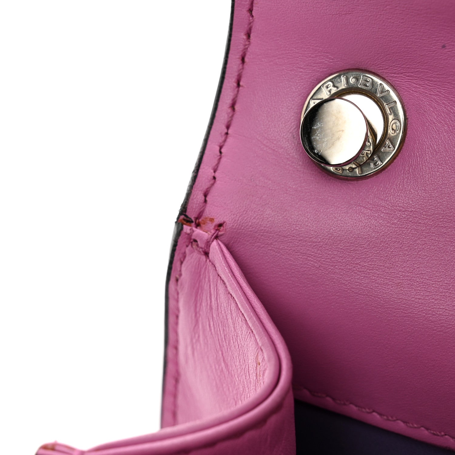 Bulgari Calfskin Galuchat Serpenti Forever Crossbody Bag Pink 12 of 13