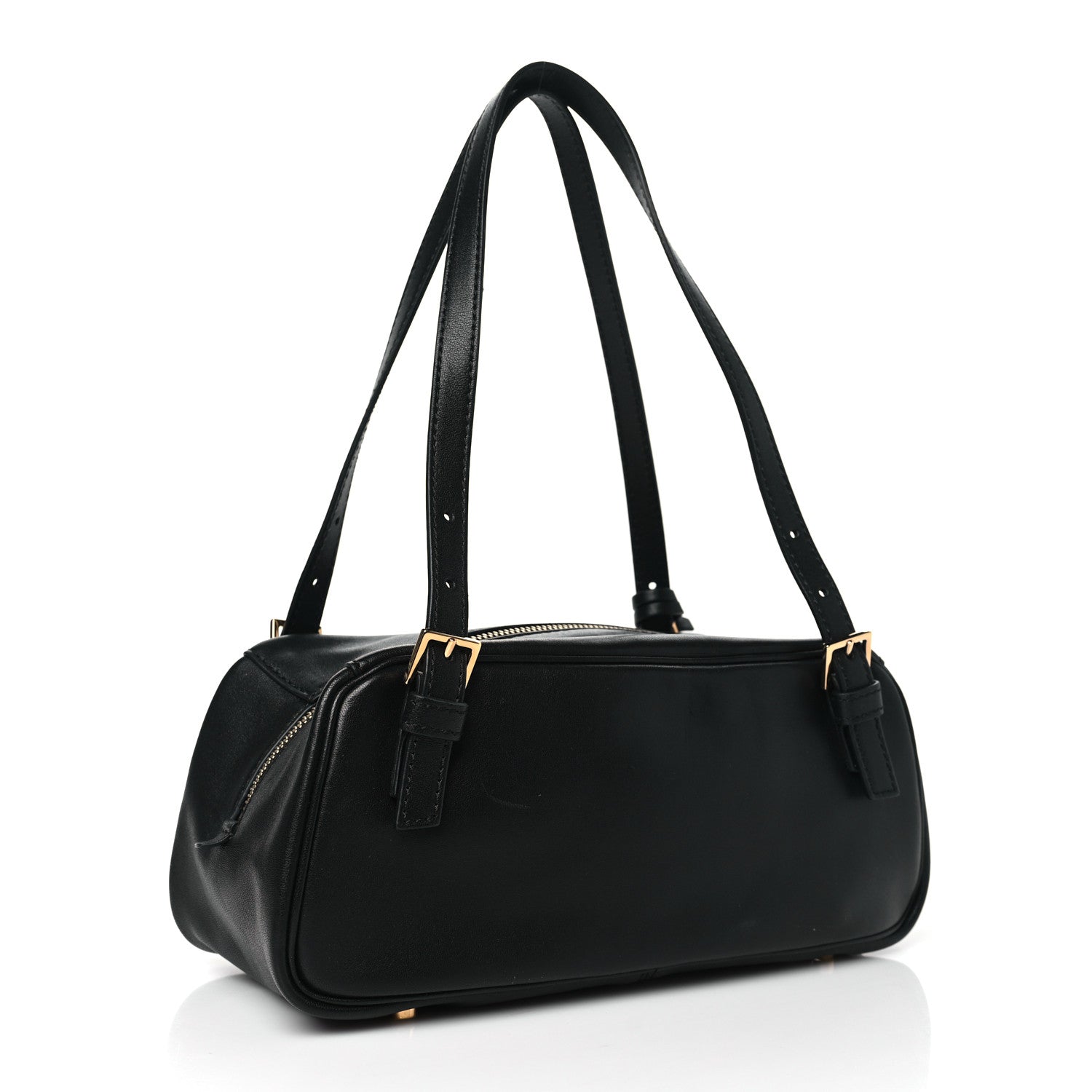 Versace Lambskin Bowling Bag Black 3 of 9