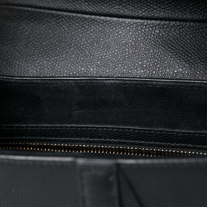 Christian Dior Grained Calfskin Saddle Bag Black 10 of 15
