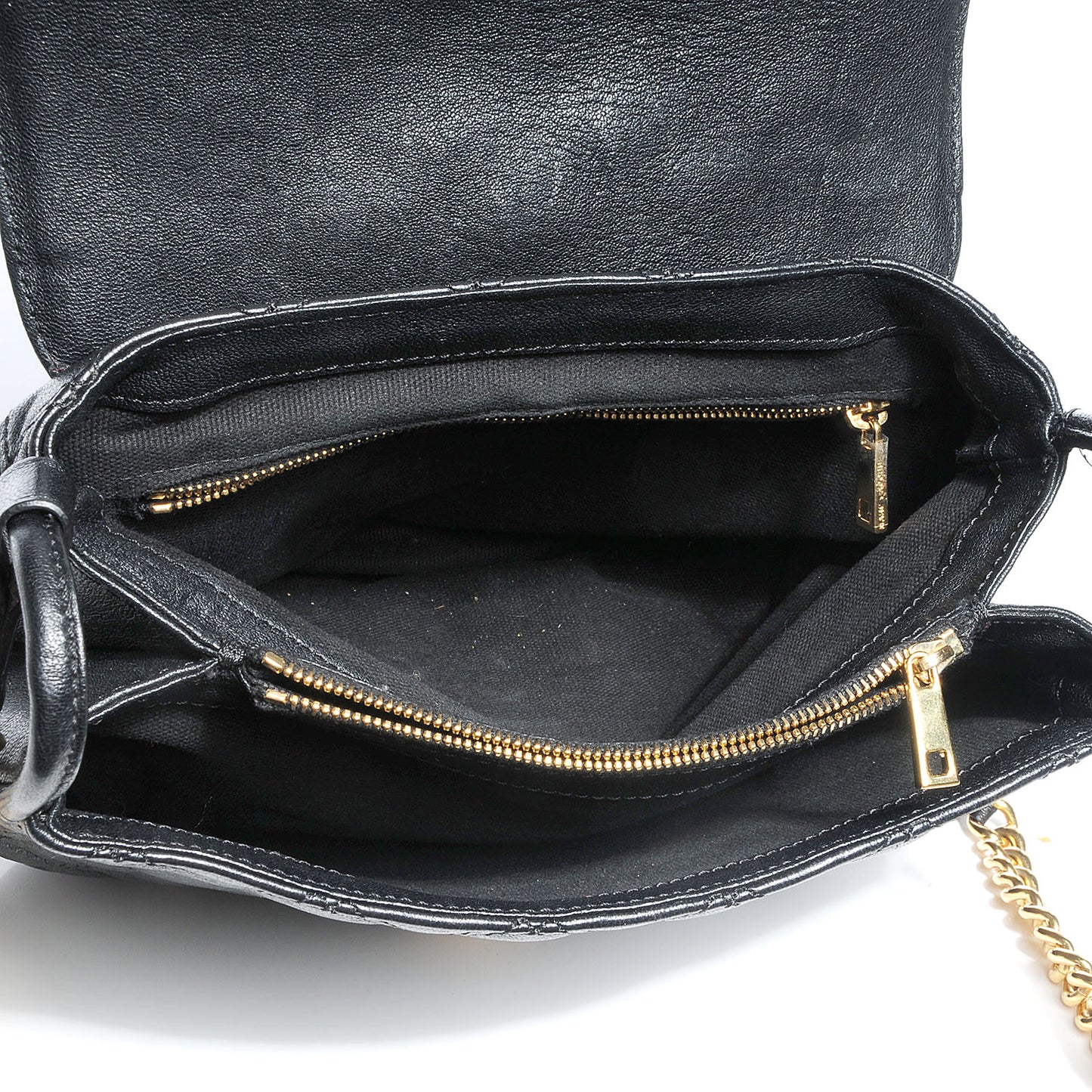 Quilted Lambskin Cooper Crossbody Bag Black