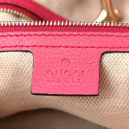 Gucci Pebbled Calfskin Medium Soho Chain Shoulder Bag Pink 5 of 17