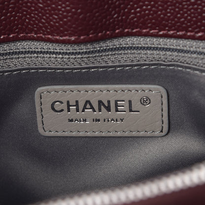 Chanel Caviar Quilted Grand Shopping Tote GST Burgundy 7 of 8