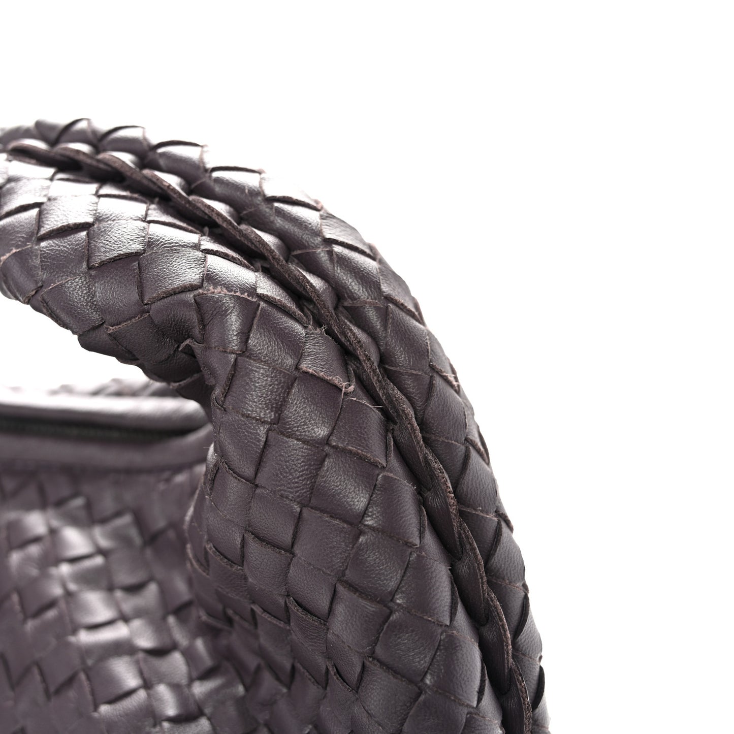 Nappa Intrecciato Large Veneta Hobo Ebano