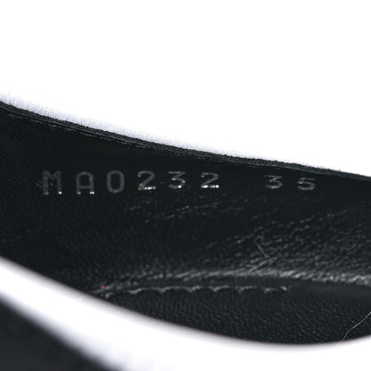 Louis Vuitton Calfskin Archlight Slingback Pumps 35 Black White Blue 6 of 8