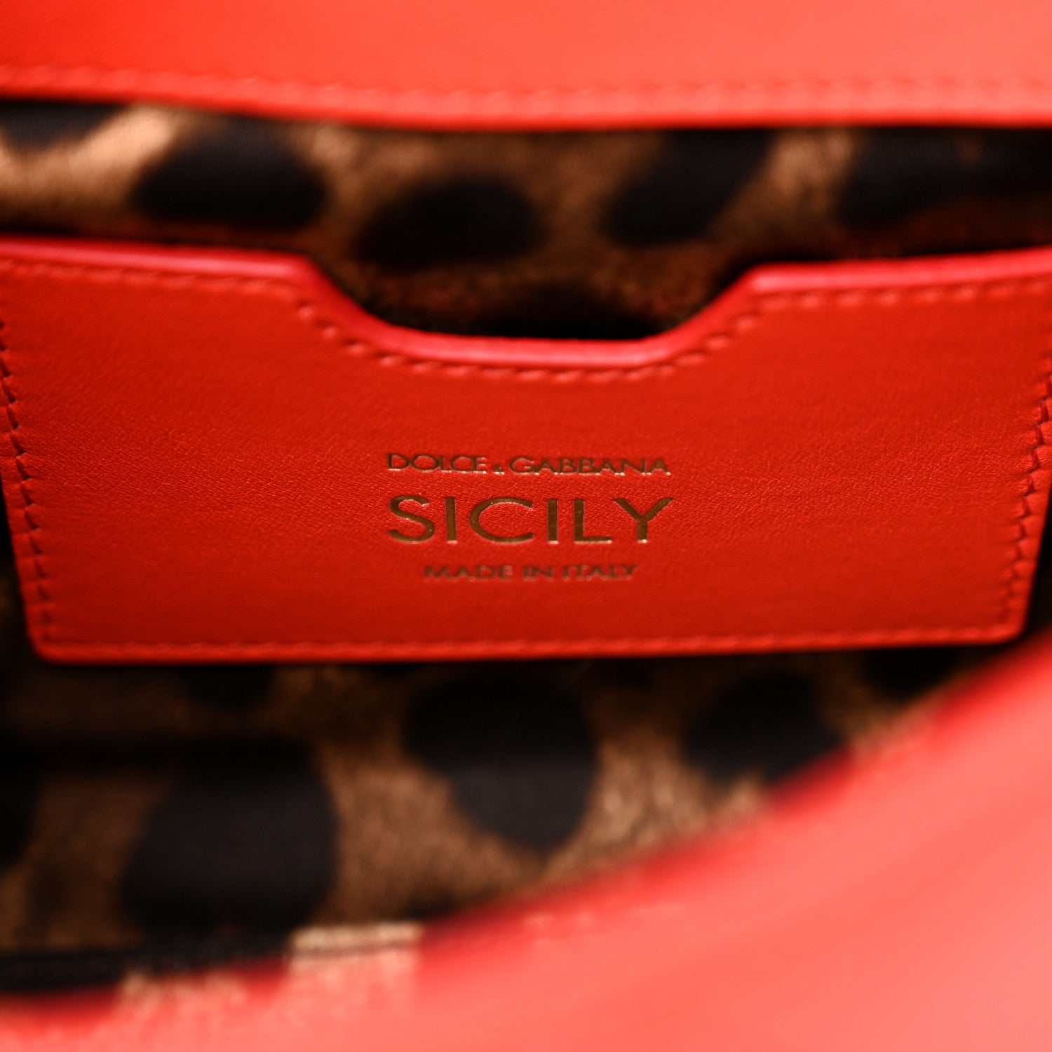 Dolce & Gabbana Calfskin Quilted Small Miss Sicily Satchel Red 6 of 9