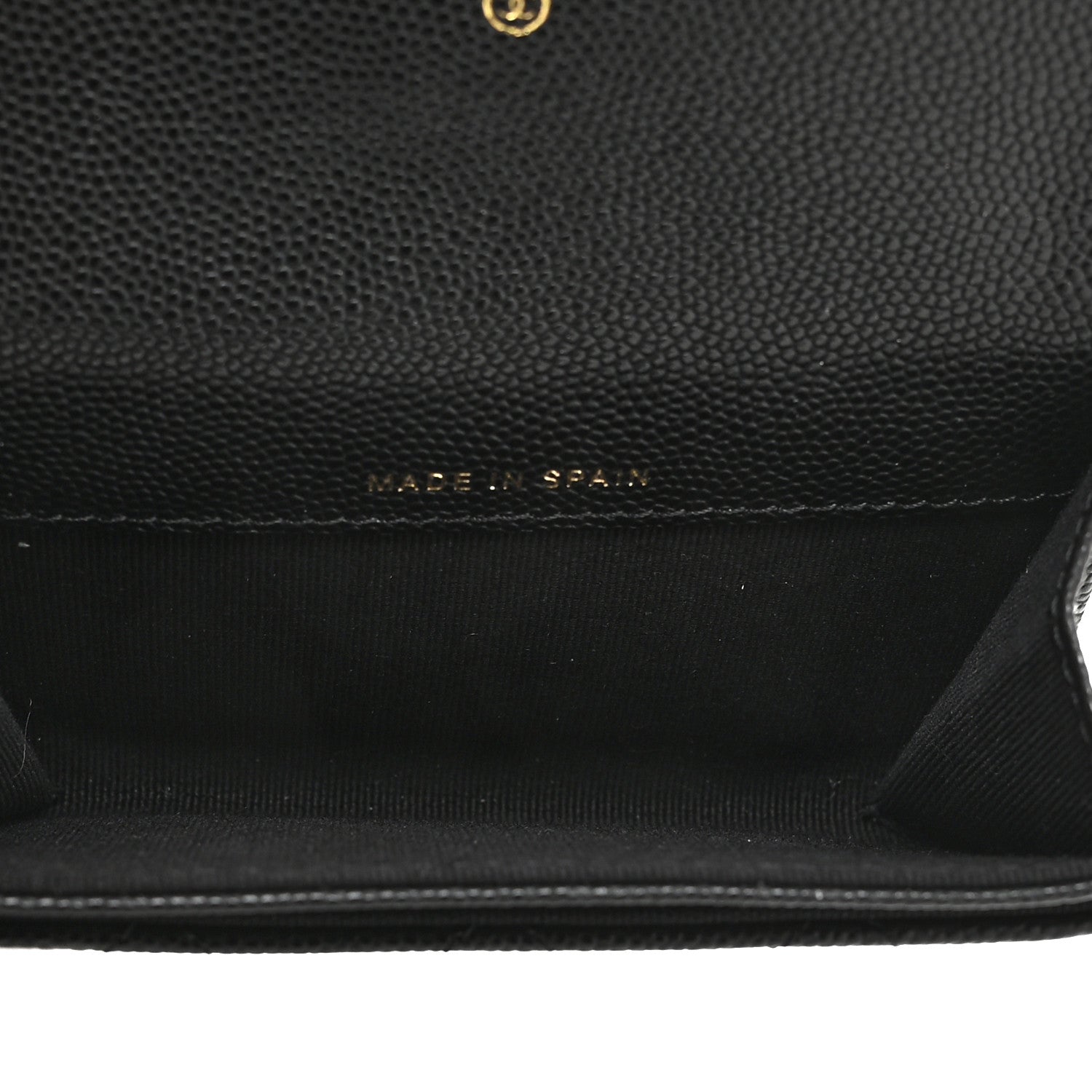 Chanel Caviar Quilted Enamel Coco Casino Flap Card Holder Wallet Black 5 of 9