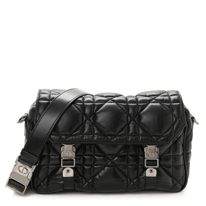 Christian Dior Calfskin Macrocannage Small Diorcamp Messenger Black 1 of 8