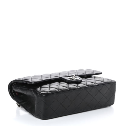 Chanel Lambskin Quilted Medium Double Flap Black 4 of 10