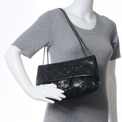 Chanel Glazed Caviar Quilted Small Elastic Flap Black 2 of 8