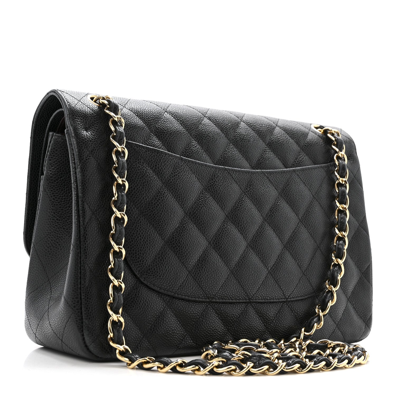 Chanel Caviar Quilted Jumbo Double Flap Black 3 of 17