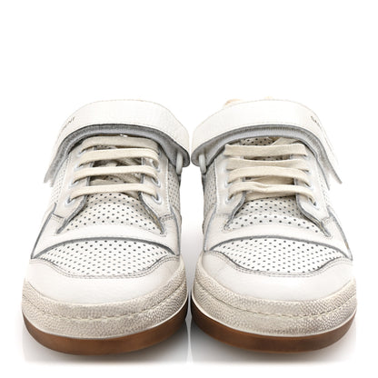 Saint Laurent Calfskin Perforated Womens SL24 Sneakers 36 White 3 of 10