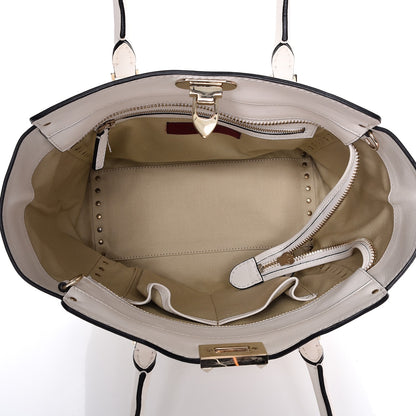 Valentino Garavani Vitello Rockstud Double Handle Tote Ivory 5 of 15