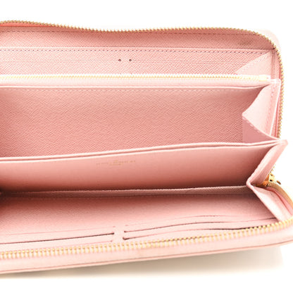 Louis Vuitton Damier Azur Zippy Wallet Rose Ballerine 5 of 11