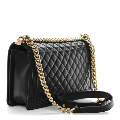Chanel Calfskin Quilted New Medium Boy Flap Black 3 of 10