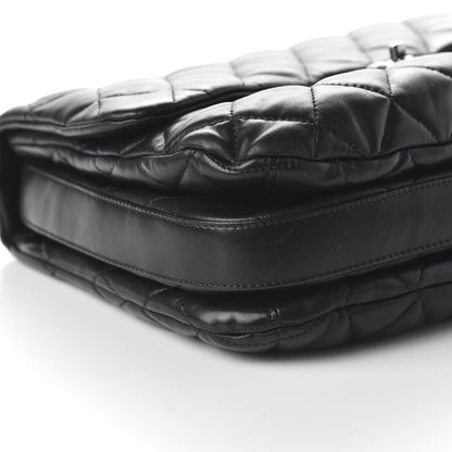 Chanel Lambskin Quilted 3 Large Flap Black 6 of 11