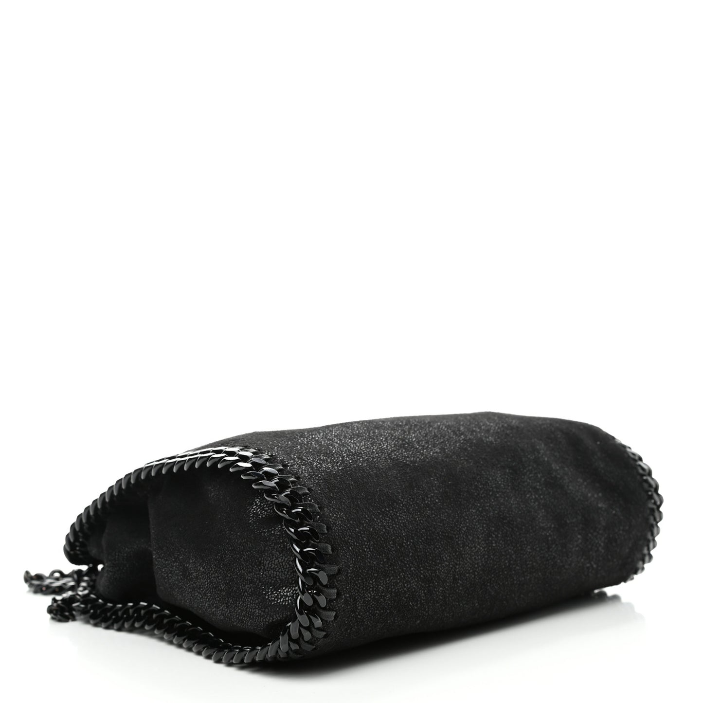 Shaggy Deer Mini Falabella Fold Over Tote Black
