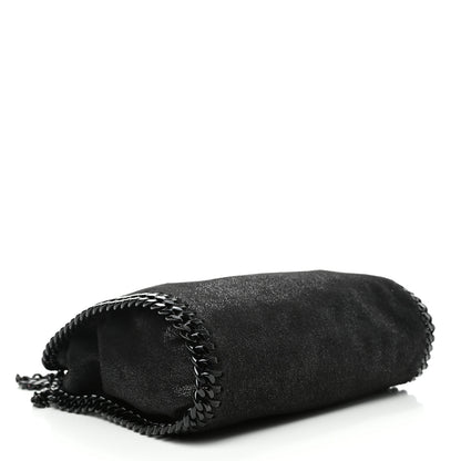 Stella McCartney Shaggy Deer Mini Falabella Fold Over Tote Black 3 of 4
