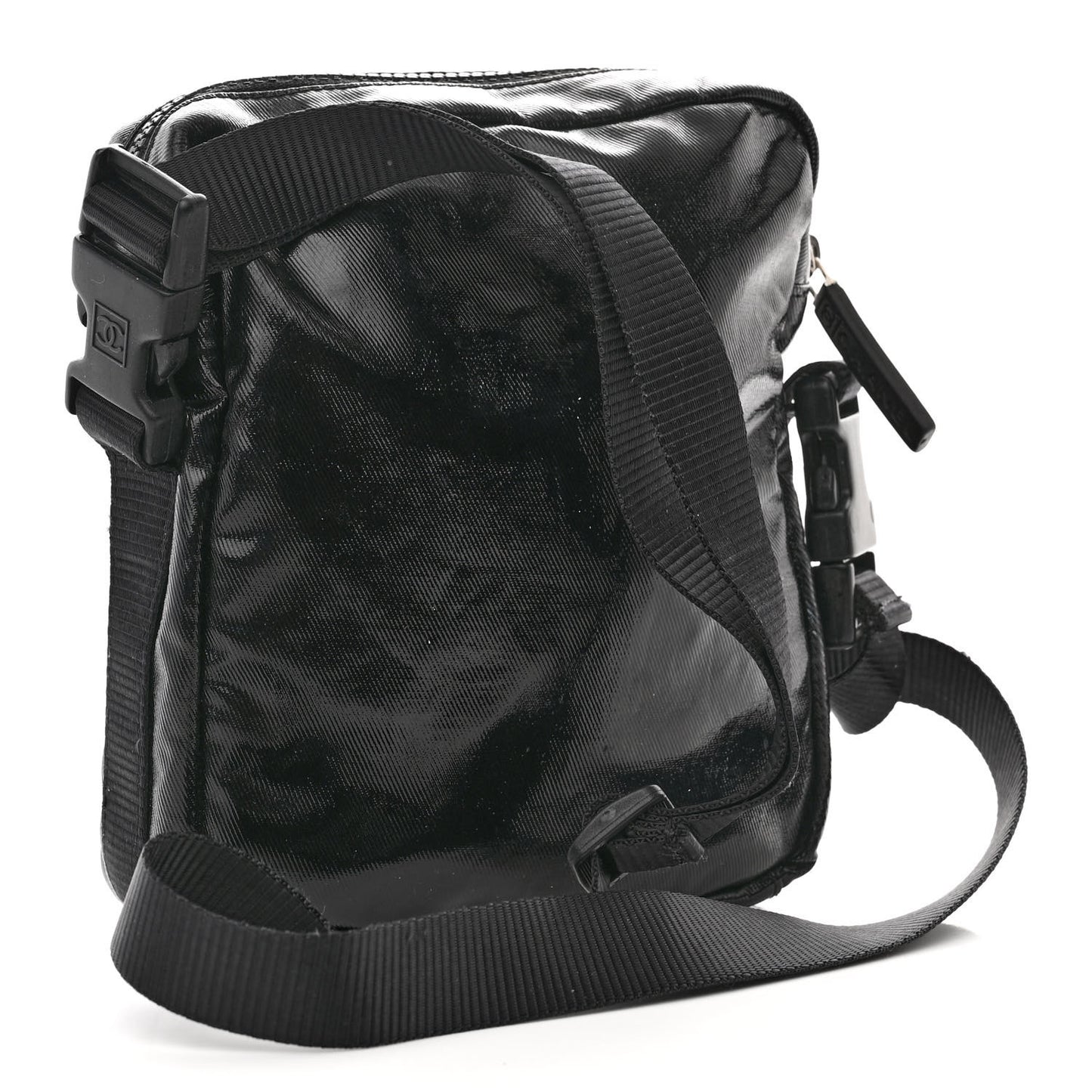 Coated Canvas Sport Crossbody Black