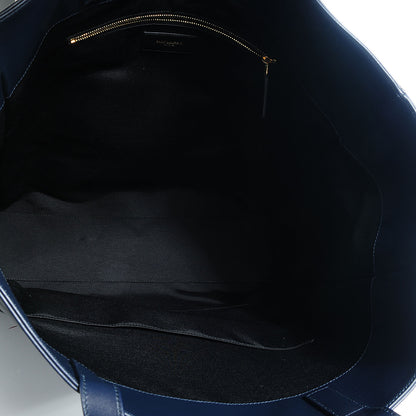 Saint Laurent Soft Calfskin Large Museum Tote Navy 6 of 8