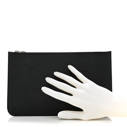 Louis Vuitton Epi Neverfull Pochette MM GM Black 2 of 10