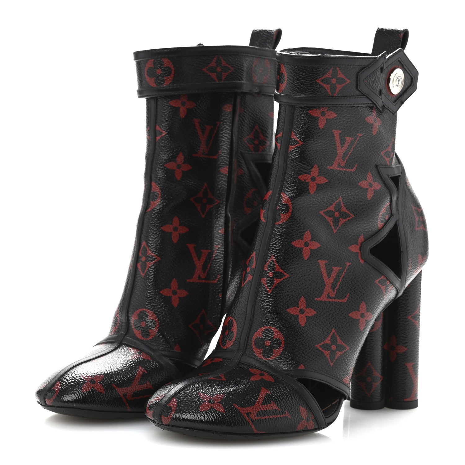 Louis Vuitton Monogram Infrarouge Logomania Ankle Boots 37 Black 4 of 11