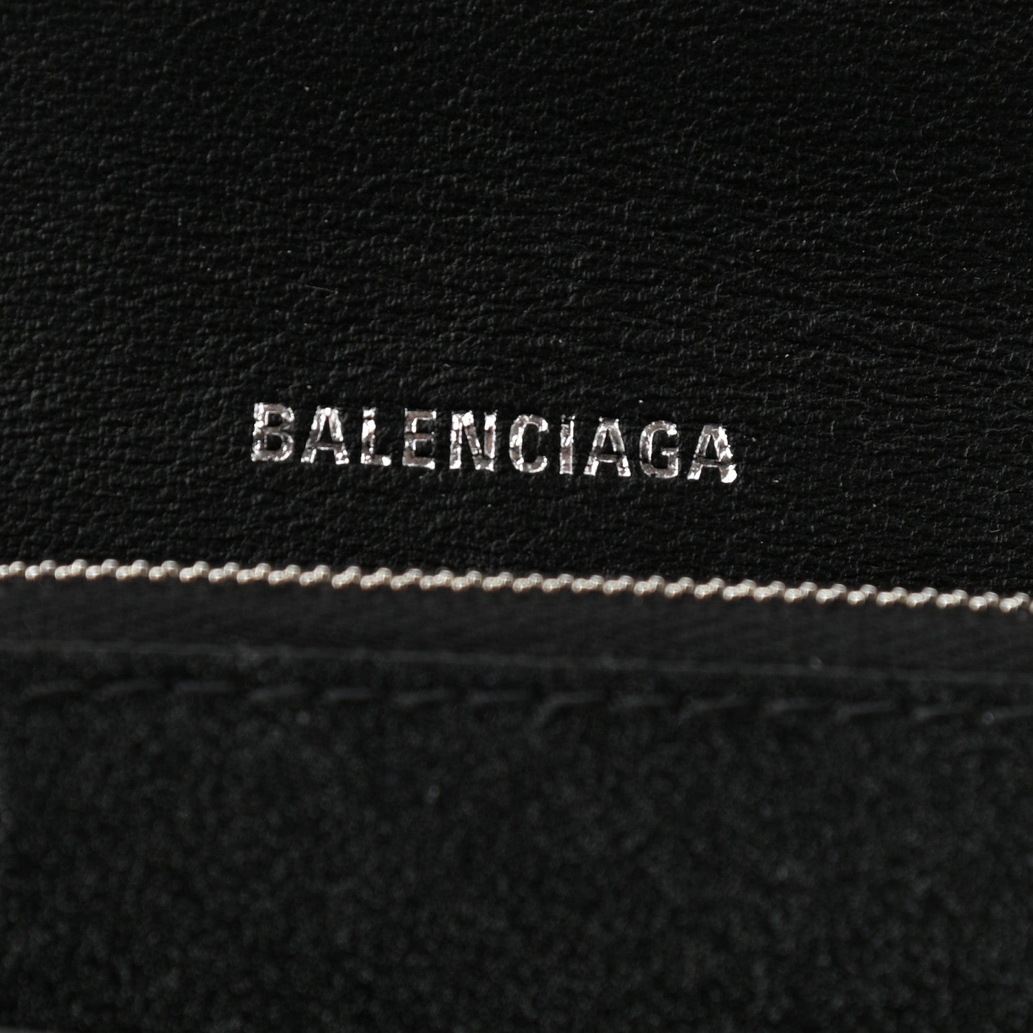 Balenciaga Sparkling Fabric XS Hourglass Wallet On Chain Black 6 of 12