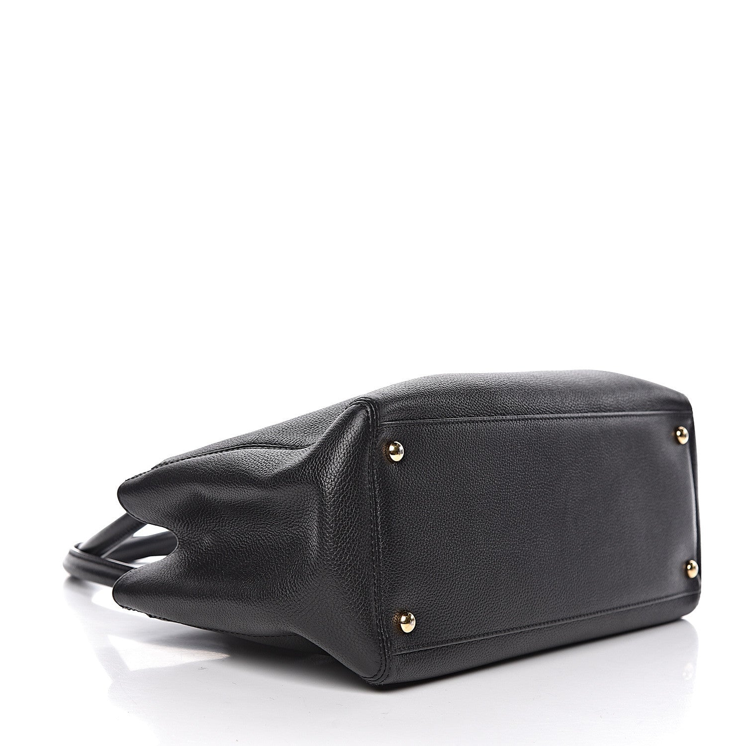 Chanel Calfskin Small Cerf Executive Shopper Tote Black 4 of 12
