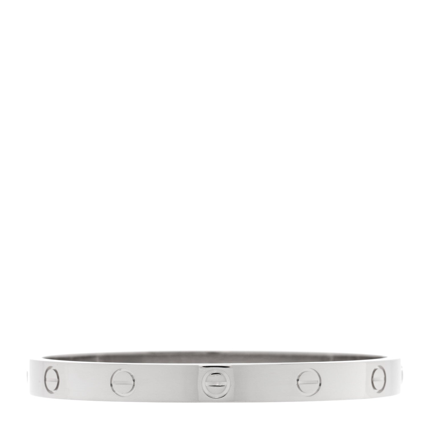 Cartier 18K White Gold LOVE Bracelet 17 2 of 7