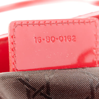 Christian Dior Patent Cannage Large Lady Dior Red 7 of 11