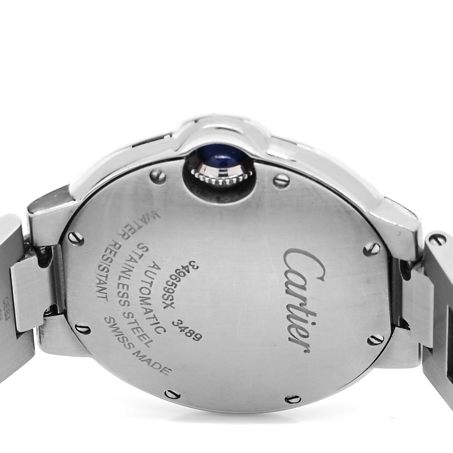 Cartier Stainless Steel 33mm Ballon Bleu De Cartier Automatic Watch 4 of 5