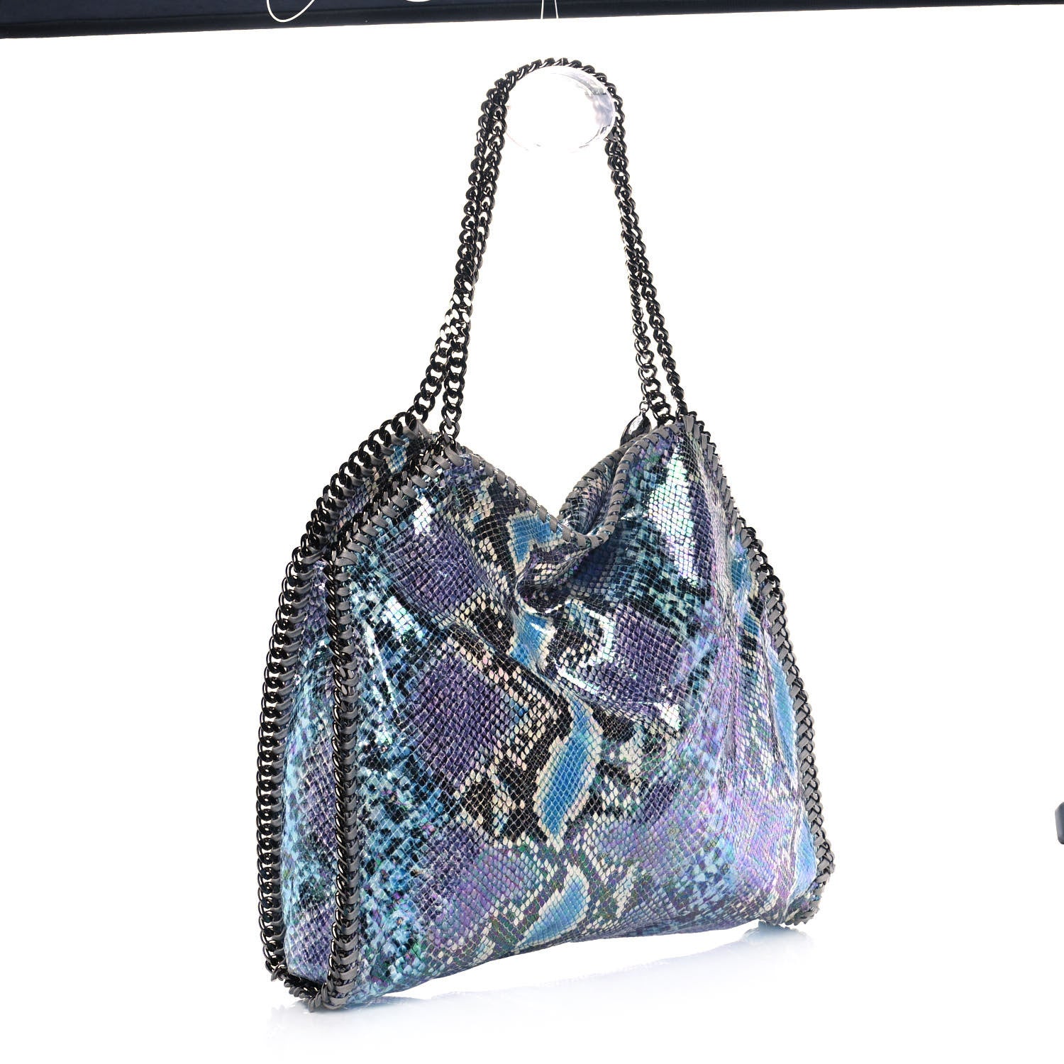 Stella McCartney Eco Python Oleographic Small Falabella Tote Navy 3 of 10