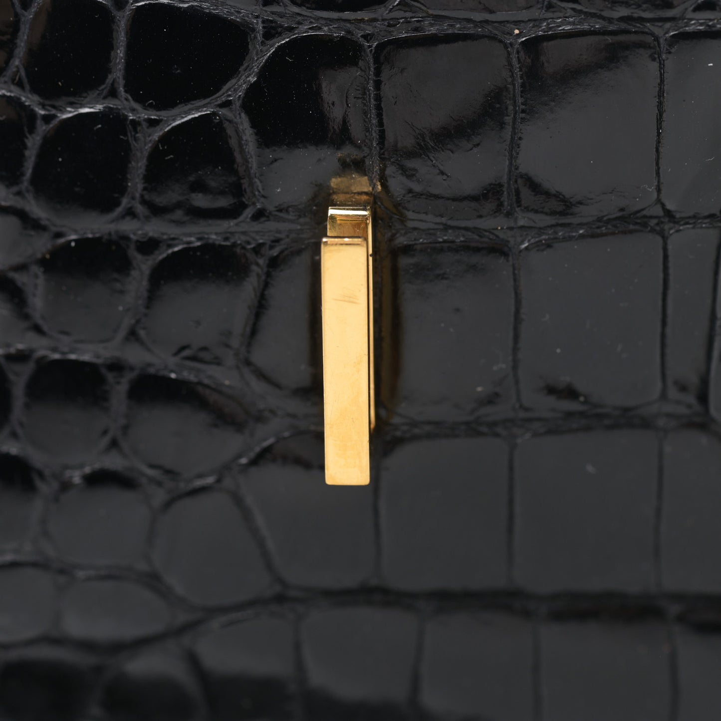 Shiny Porosus Crocodile Birkin 35 Black
