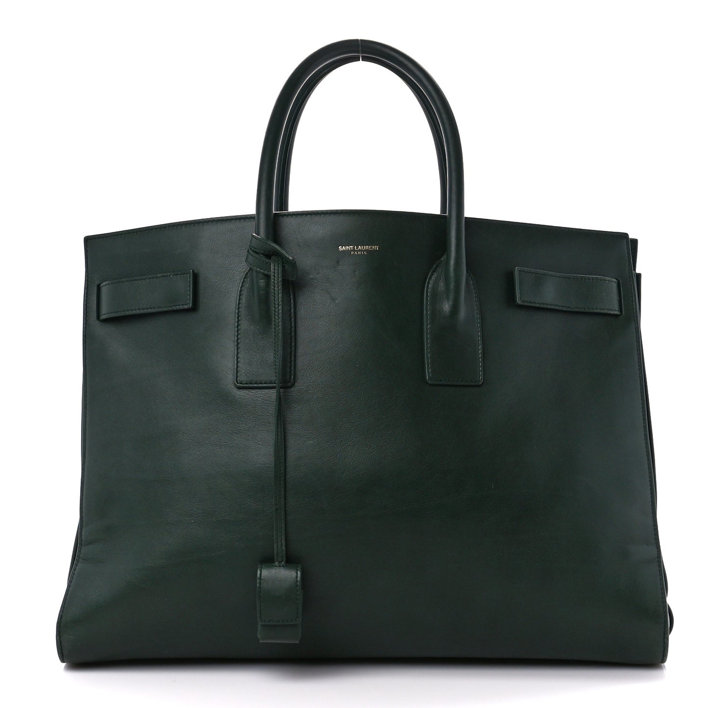 Calfskin Large Sac de Jour Carryall Dark Green