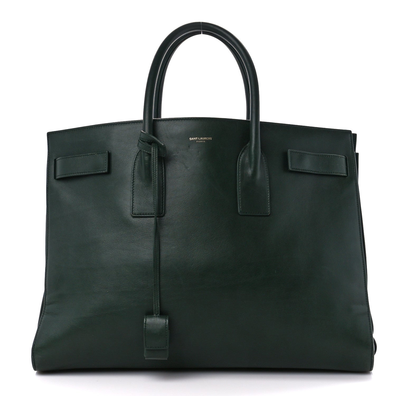 Saint Laurent Calfskin Large Sac de Jour Carryall Dark Green 1 of 16