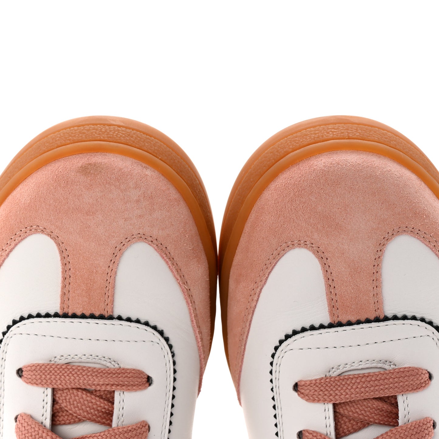 Calfskin Frontrow Sneakers 37.5 Rose Clair