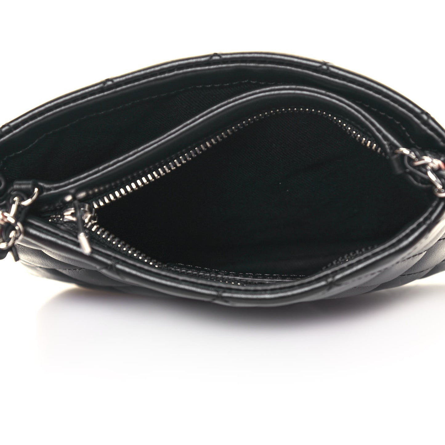Lambskin Quilted Crossbody Bag Black