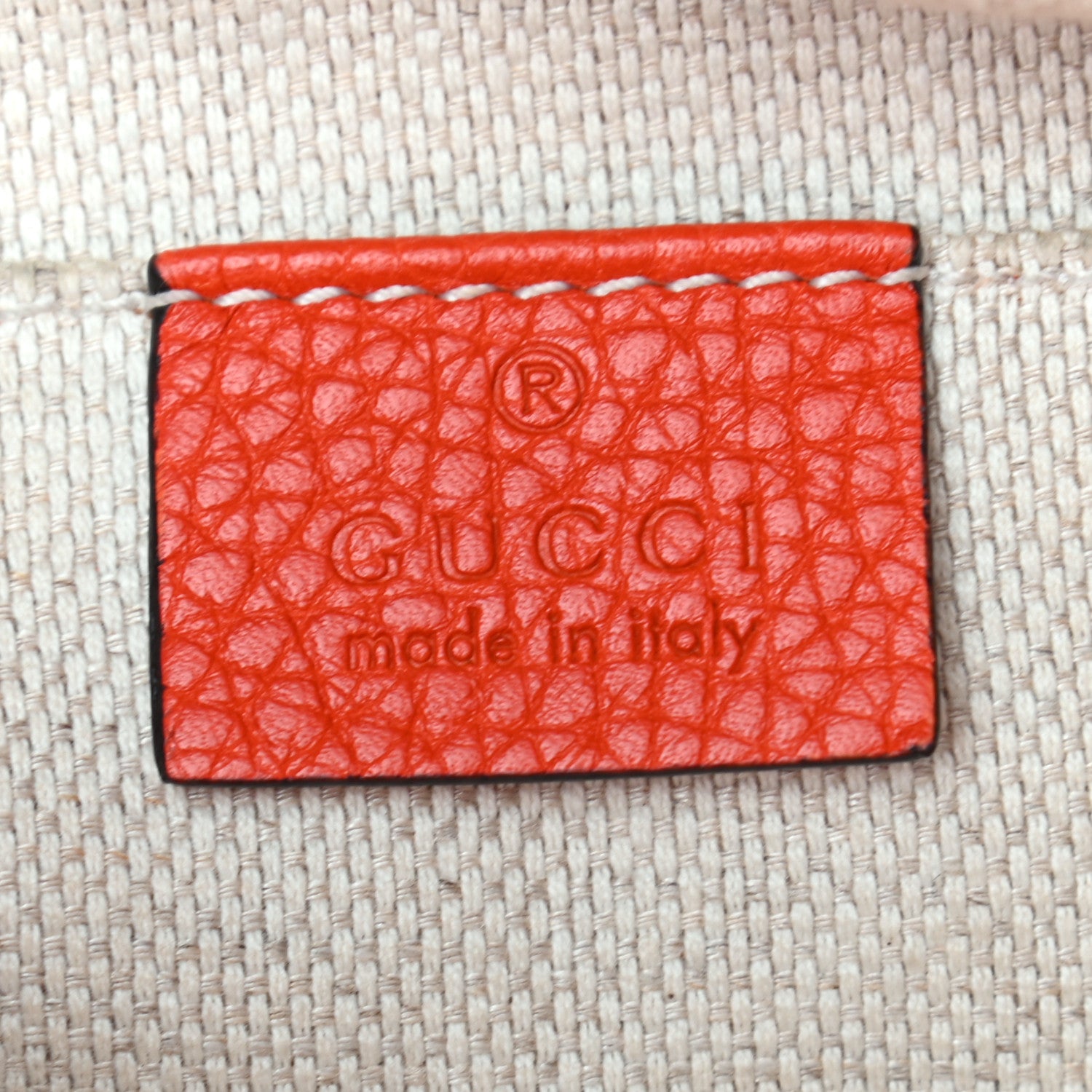 Gucci Pebbled Calfskin Small Soho Disco Bag Sun Orange 6 of 10