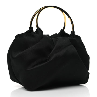 The Row Satin Micro Double Circle Bag Black 3 of 10