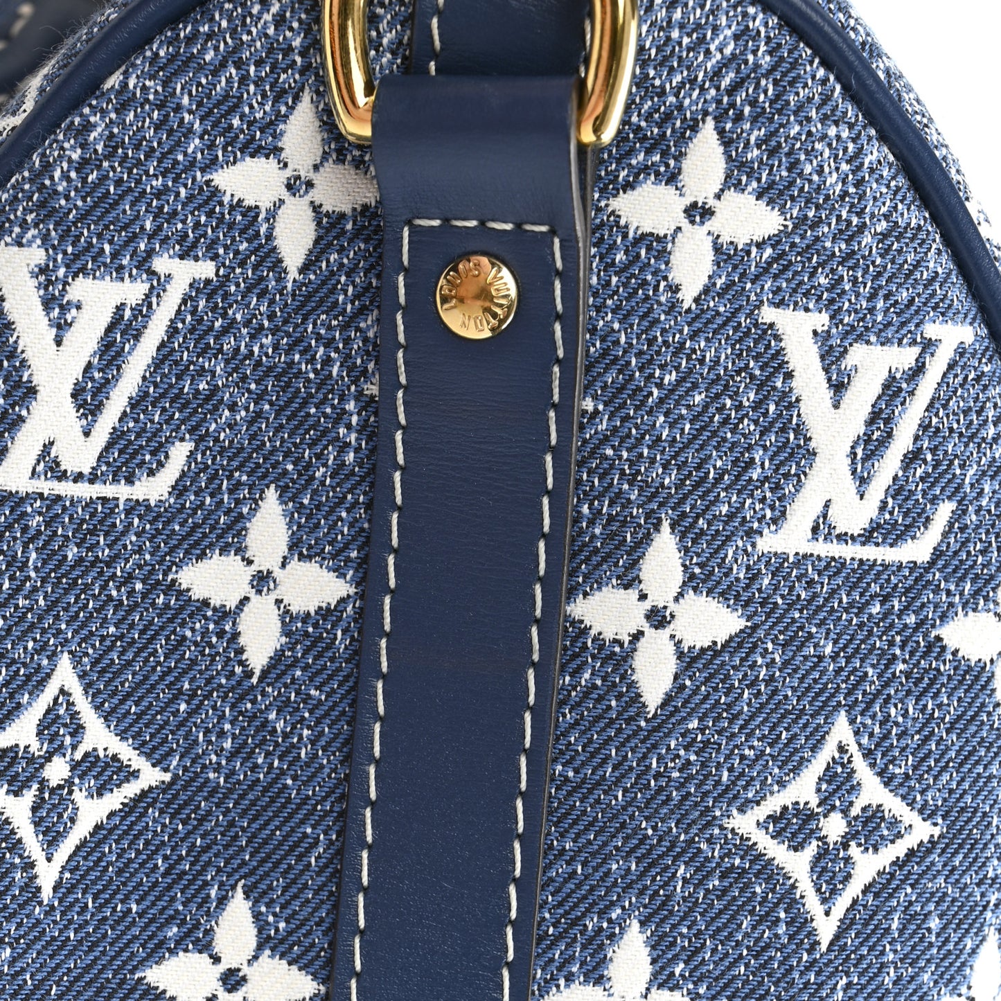 Monogram Jacquard Denim Speedy Bandouliere 25 Bleu