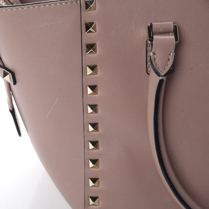 Valentino Garavani Vitello Small Rockstud Double Handle Tote Poudre 18 of 26