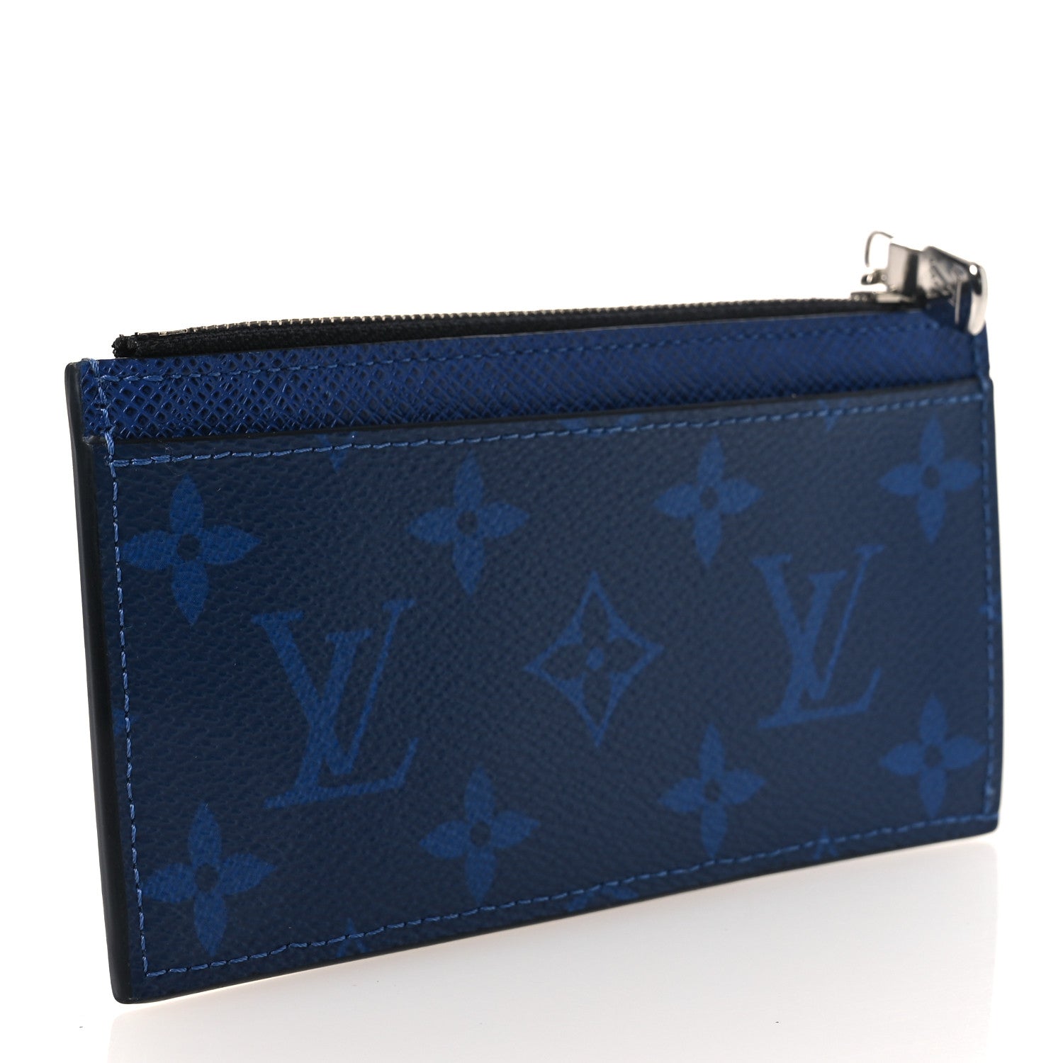 Louis Vuitton Taigarama Coin Card Holder Cobalt Blue 3 of 9
