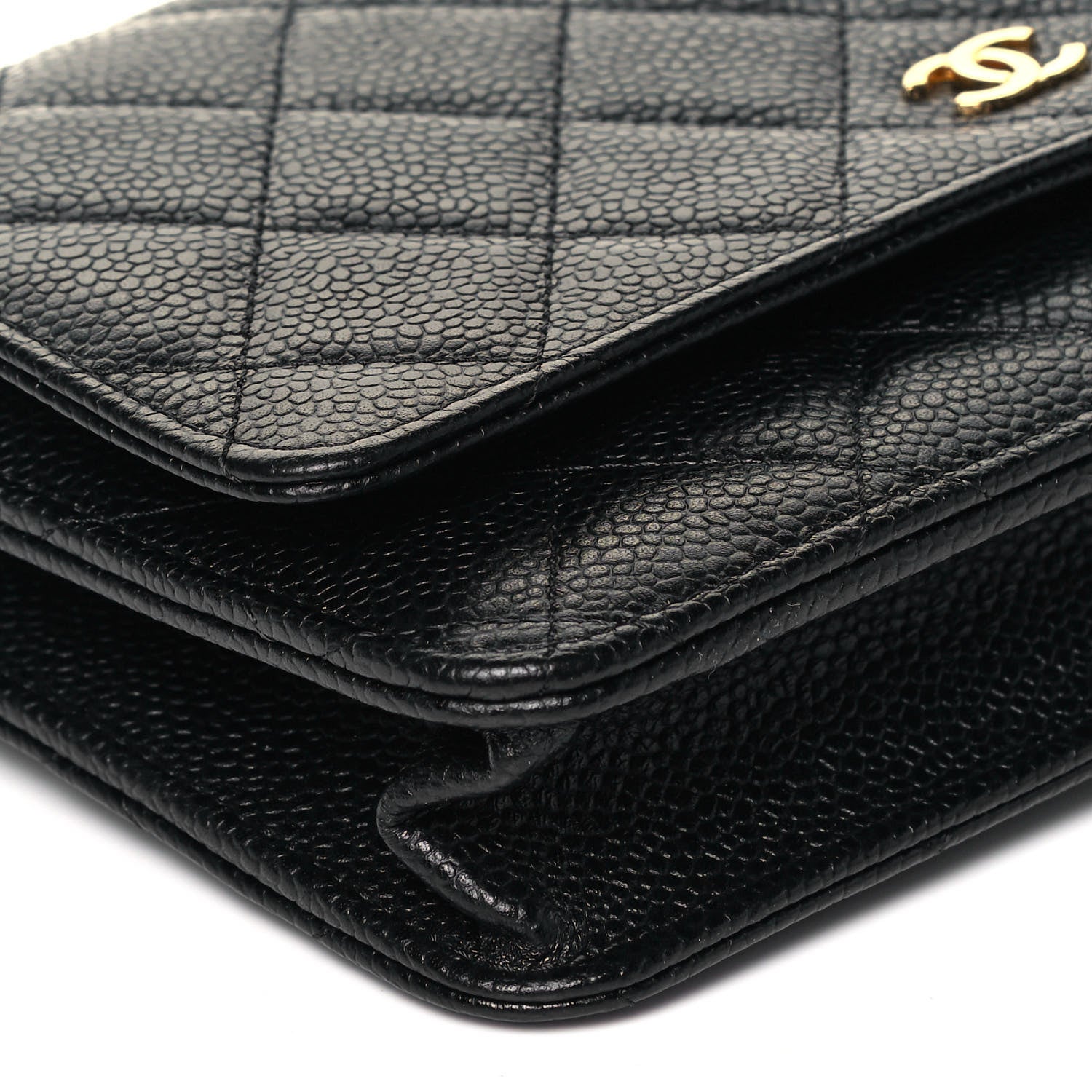 Chanel Caviar Quilted Wallet On Chain WOC Black 8 of 9