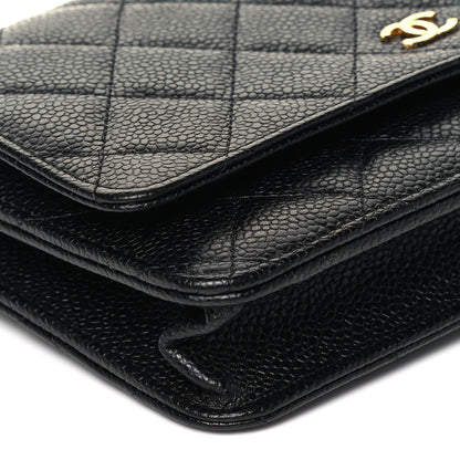 Chanel Caviar Quilted Wallet On Chain WOC Black 8 of 9