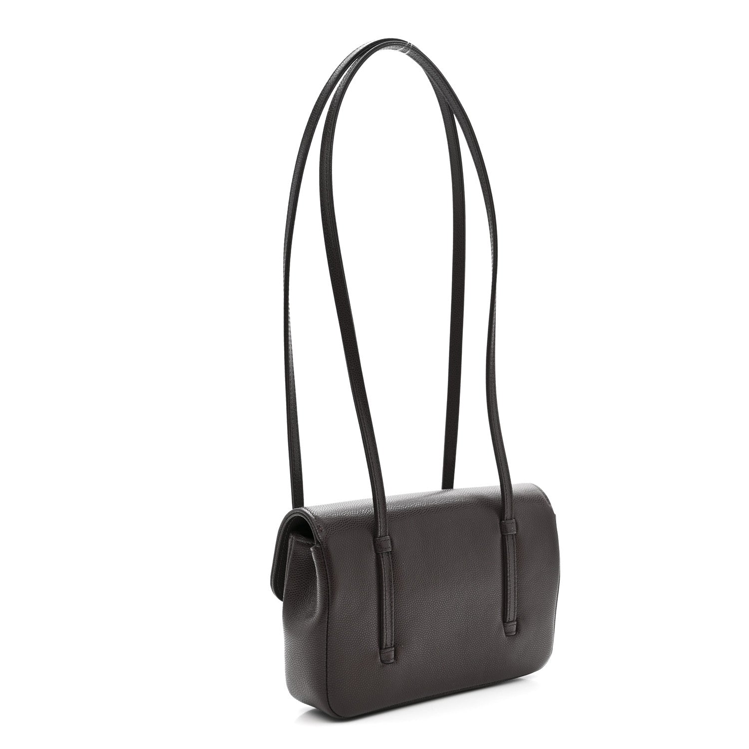 Chanel Shiny Caviar Mini Preppy Coco Shoulder Bag Dark Brown 3 of 11